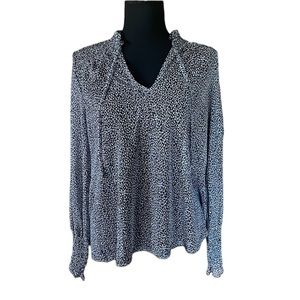 Chicos sheer floral boho top lightweight Y2K whimsigoth